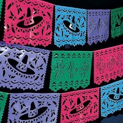Plastic Mexican Cutout Banner