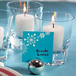 Silver Ball Place Card Holder