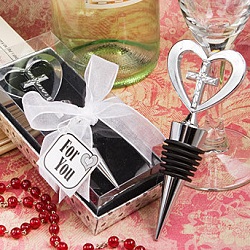 Cross Bottle Stopper Favors