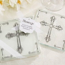 Cross Glass Coasters