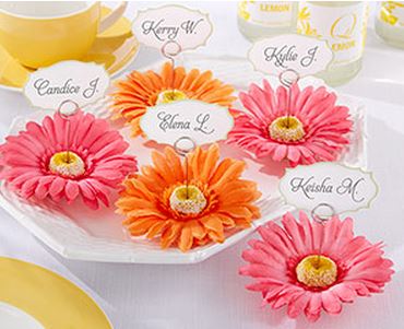 Gerbera Daisy Place Card Holders