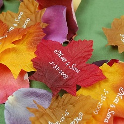 Personalized Fall Leaf Petals