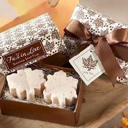 Fall Leaf Soap Favors