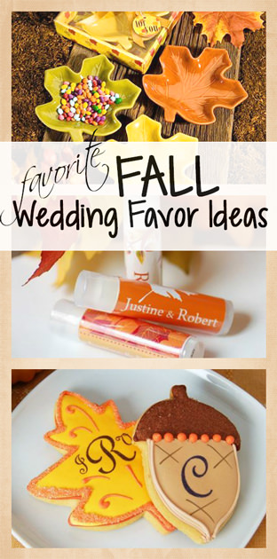 Favorite Fall Wedding Favor Ideas