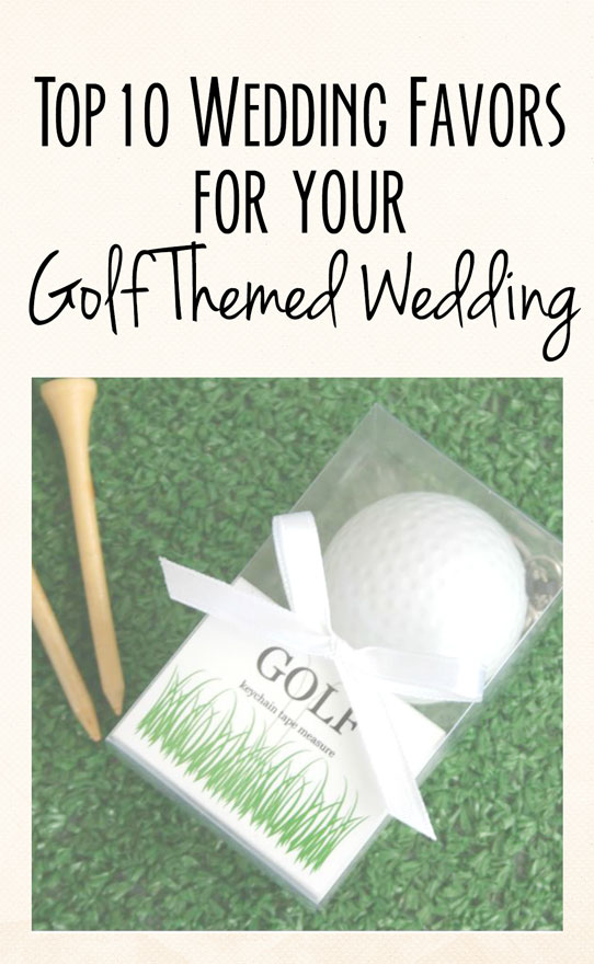 Golf Wedding Theme Favors