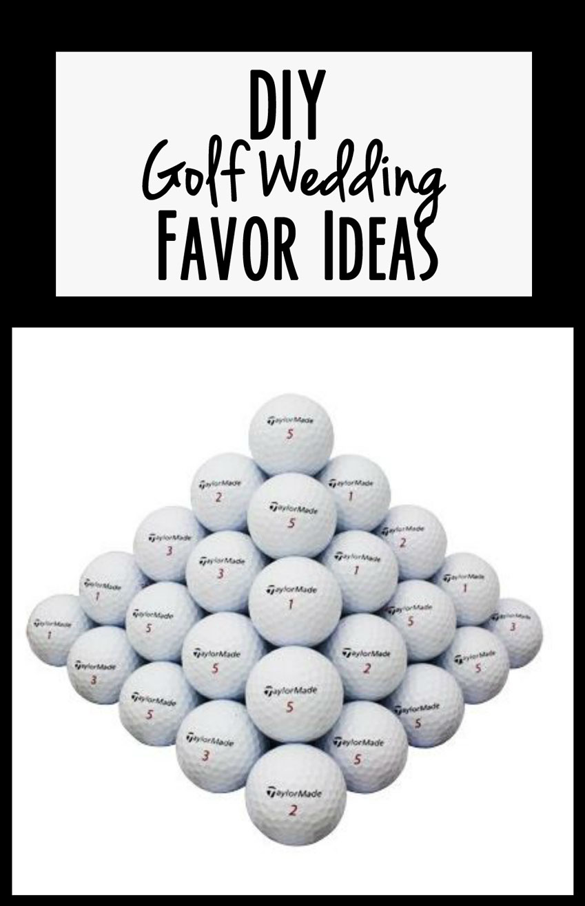 DIY Golf Wedding Favors