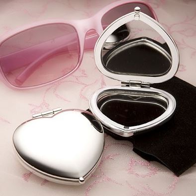 Heart Shaped Compact Mirror