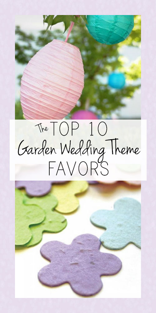 Top Garden Wedding Theme Favors