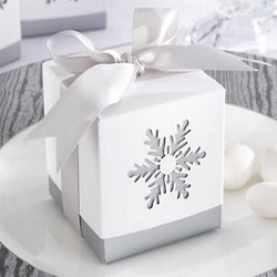 Laser-Cut Snowflake Favor Boxes