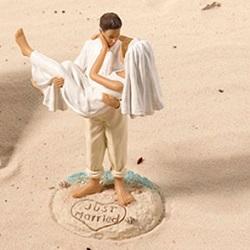 Beach Couple Cake Topper