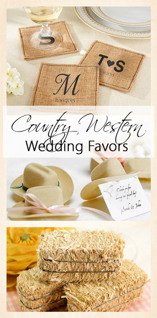 Country Western Wedding Favors