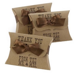 Western Pillow Favor Boxes