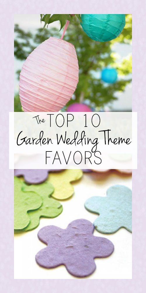 Garden Wedding Theme Favors